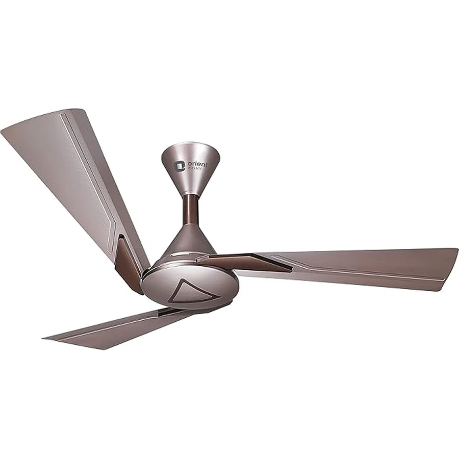 Orient Orina Ceiling Fan 60W | 1200mm Sweep | Touch Control Switch | Oscillating Feature | Pearl White Black & Copper Brown