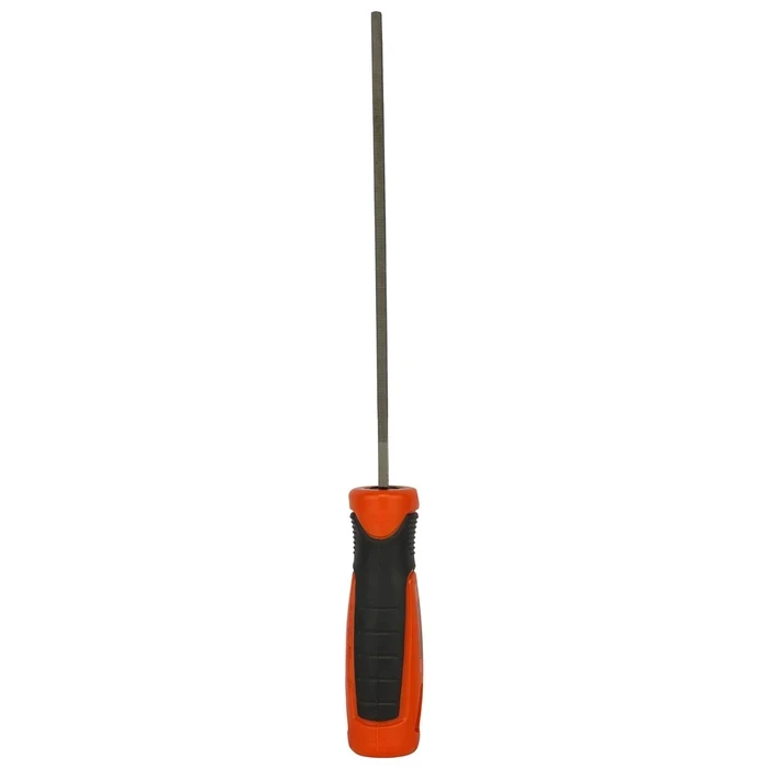BLACK+DECKER 200mm (8") High-Carbon Steel Flat Bastard File | Ergonomic Bi-Material Grip Surface Deburring Tool | BDHT22144