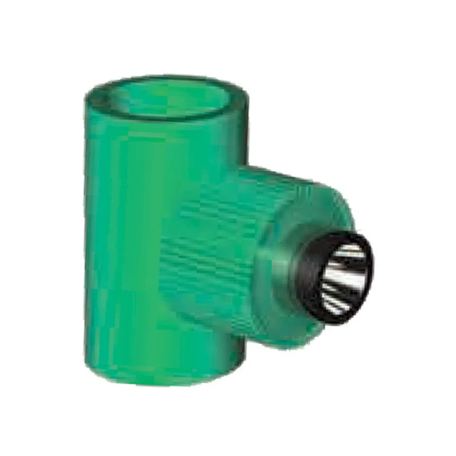 ITPF PPR Male Tees | Brass-Threaded Branch Transition Fittings | 20mm to 40mm Sizes | Seamless Fusion-Welded Three-Way Connectors for Industrial and Home Manifolds