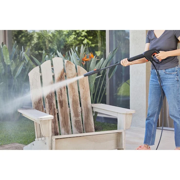 Black+Decker 110 Bar Corded Electric Pressure Washer | 6.8 L/min High-Velocity Car & Patio Cleaning Machine with 3-Meter Hose | BEPW1300-B5