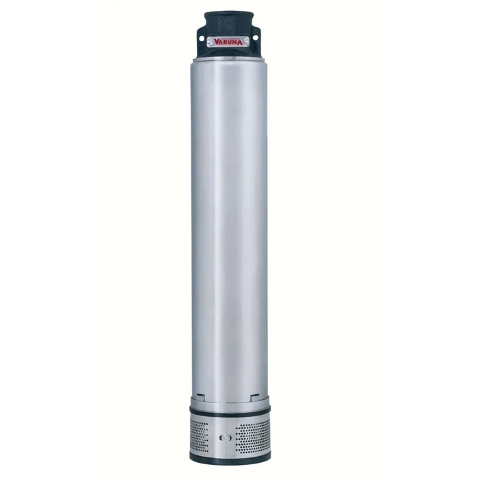 Varuna V4 Series 4" Stainless Steel Multi-Stage Borewell Submersible Pump Set | High-Head 200m Deep-Well Water Pump with Sand-Resistant Noryl Impellers