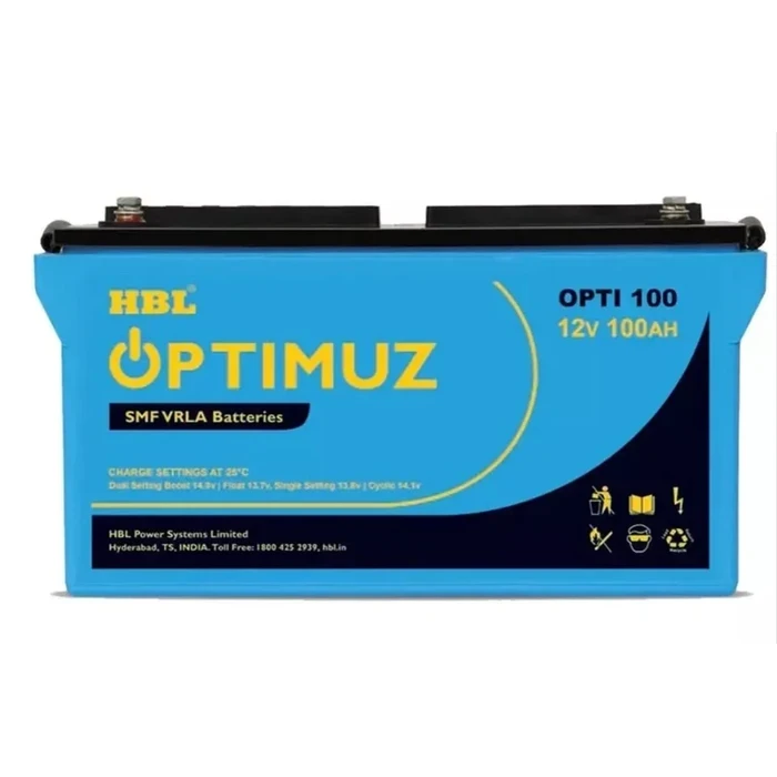 HBL OPTIMUZ (OPTI) Sealed Maintenance-Free (SMF / VRLA) Battery Range | 17Ah to 200Ah 12V AGM Deep Discharge Standby & UPS Power