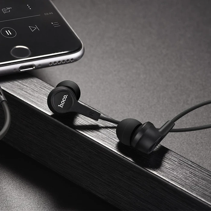 HOCO DAINTINESS Universal Wired Earphone with Mic | 10mm Driver | Black, White Finish | M50