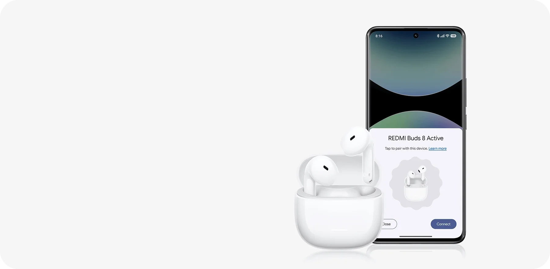 Redmi Buds 8 Active TWS Earbuds | Bluetooth 5.4 Low-Latency Connection & 37-Hour Total Playback | 3.8g Ultra-Lightweight Comfort Design | Black / Blue / White | M2537E1