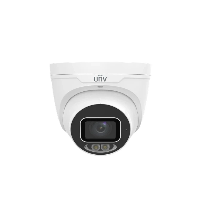 UNV 2MP Motorized Varifocal (2.8–12mm) Dual-Light Dome Camera | 50m IR/Warm Light 120dB WDR Human/Vehicle AI Built-in Mic IP67 PoE CCTV IPC3632LE-ADZK-DL3