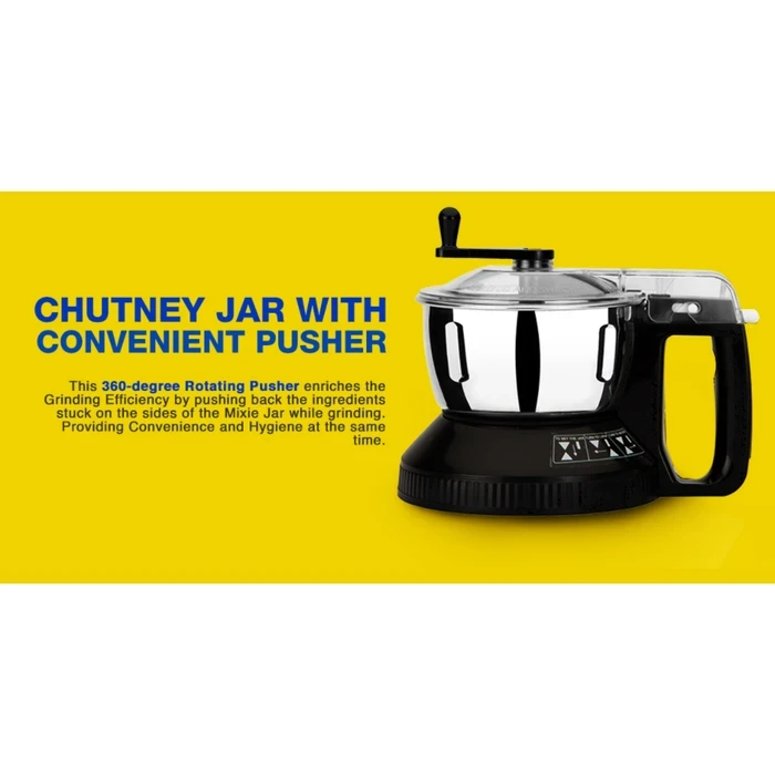 Panasonic 600W Elements Mixer Grinder with 3 Stainless Steel Jars & 1 Juicer Jar | Safety Lock Overload Protection | Wet Dry Blending Chutney Grinding Quartz Yellow/Rustic Red/Sunstone Orange/Charcoal