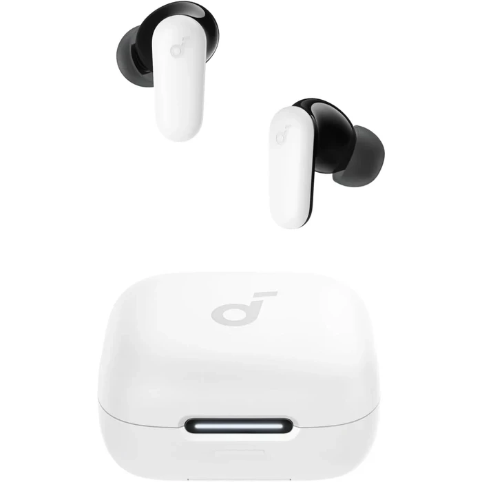 Anker Soundcore P30i True Wireless ANC Earbuds | 42dB Adaptive Noise Cancelling, 45H Playtime & 2-in-1 Phone Stand Case | US White / US Blue