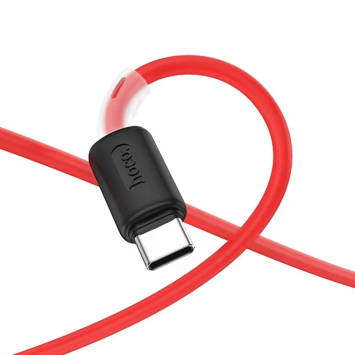 HOCO Soft Silicone Charging Cable | Type-C High-Fidelity Connectivity Logic | 3.0A Power Matrix | X48