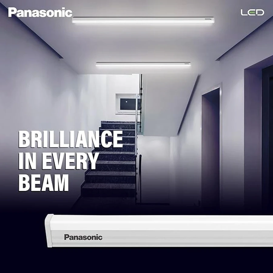 Panasonic PBTM23367 36W Aluminium Batten Tubelight | 3600 Lumen Brightness | Cool Day Light | IP20 Indoor LED