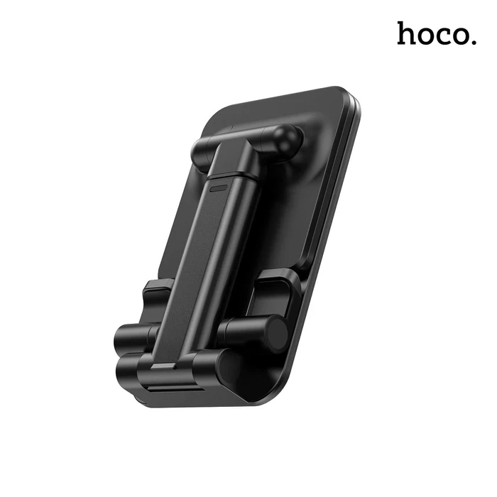 Hoco PH29A Carry Folding Desktop Stand | 120° Dual-Shaft Angular Matrix | Non-Slip Silicone Cushion Shield | White & Black Options