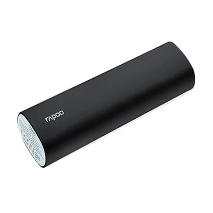 Rapoo P100 High-Capacity Power Bank | 10400mAh Energy Matrix | 2.1A Intelligent Rapid Charge | Black