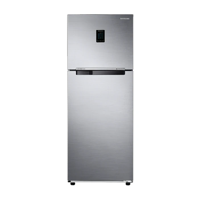 Samsung 345L RT37C4521S8/IM Double Door Refrigerator | Twin Cooling Plus 5-in-1 Convertible Digital Inverter CoolPack 12h Digital Display Silver