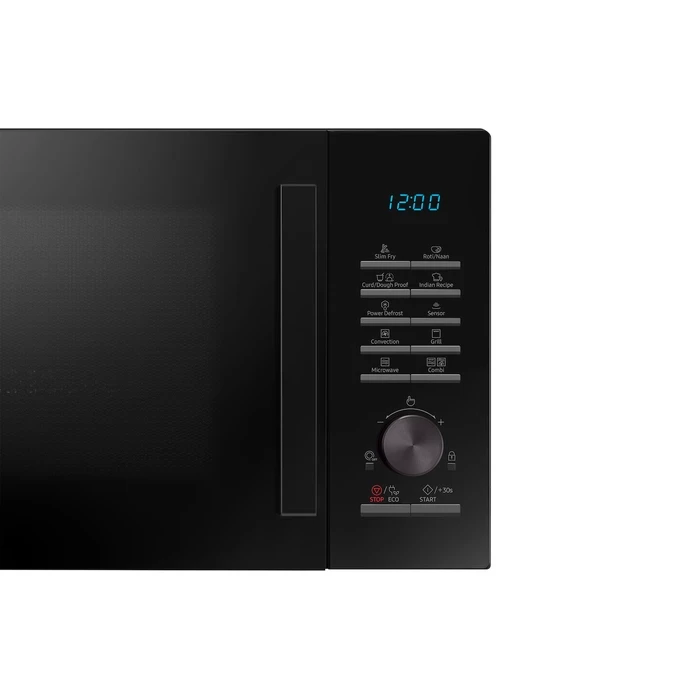Samsung 28L MC28A5145VK/IM Convection Microwave Oven | Smart Moisture Sensor SLIM FRY™ Dough Proof Ceramic Enamel Cavity Turntable On/Off Black