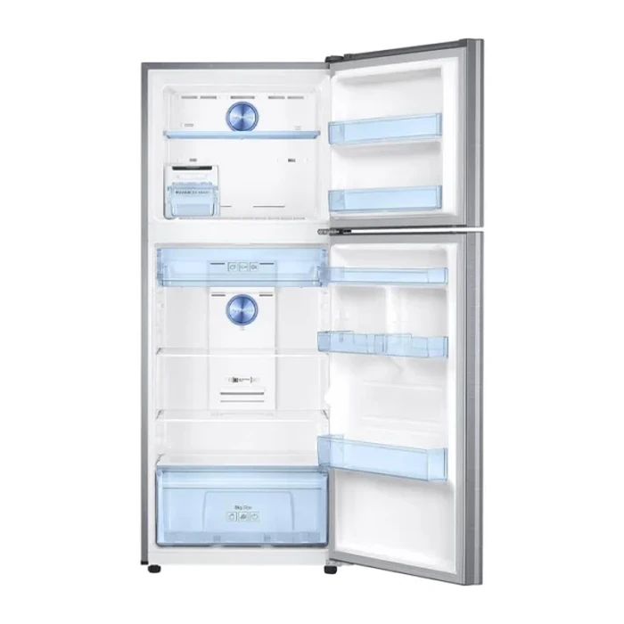Samsung 394L RT39C5531S8/IM Double Door Refrigerator | Twin Cooling Plus 5-in-1 Convertible Digital Inverter CoolPack Digital Display Inox Silver