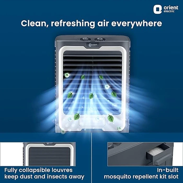 Orient Ultimo 65L Desert Air Cooler | 190W High-Performance Evaporative Fan System | DenseNest Honeycomb Pads with Integrated Ice Chamber | CD6501H
