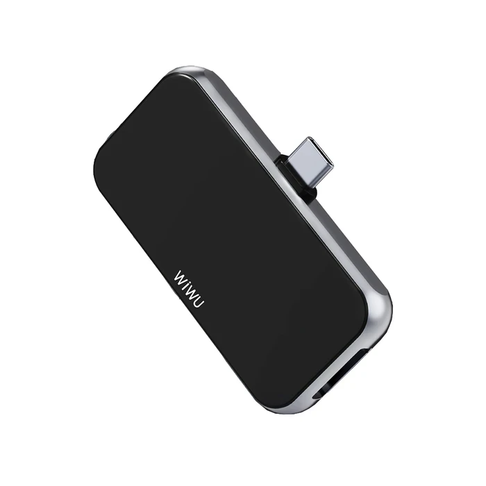 WIWU Alpha Series 4-in-1 USB-C Hub | USB 3.0 & 4K HDMI Matrix | PD Charging & Audio Logic | T5 Pro