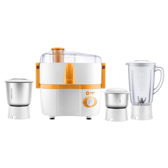 Orient Juicer Mixer Grinder Aisha Plus JMAP4503 | 450W Balanced Motor | 3 High-Grade Jars with Stainless Steel Blades | 3-Speed Control Dial with Incher & Overload Safety