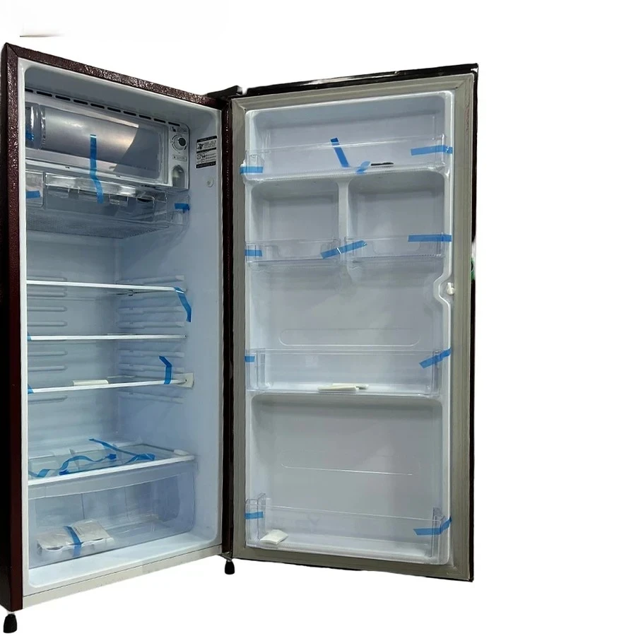 Yasuda 190L Single Door Refrigerator | Energy Saving Low-Noise Compressor with Toughened Glass Shelves & Secure Door Lock | Tulip Floral Finish | YSGS190RTF / YSGS190BTF