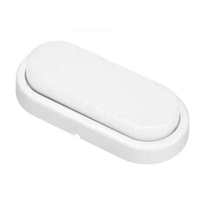 Oval 12W Surface-Mounted LED Bulkhead Wall & Ceiling Light (1080 Lm) | Heavy-Duty Utility Luminaire in 6500K Cool White & Warm White | PBHM02 Series