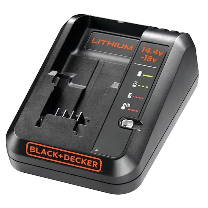 BLACK+DECKER 1A Fast Lithium-Ion Battery Charger (14.4V & 18V) | Compact Intelligent LED Diagnostic Dock for POWERCONNECT Tools | BDC1A-GB