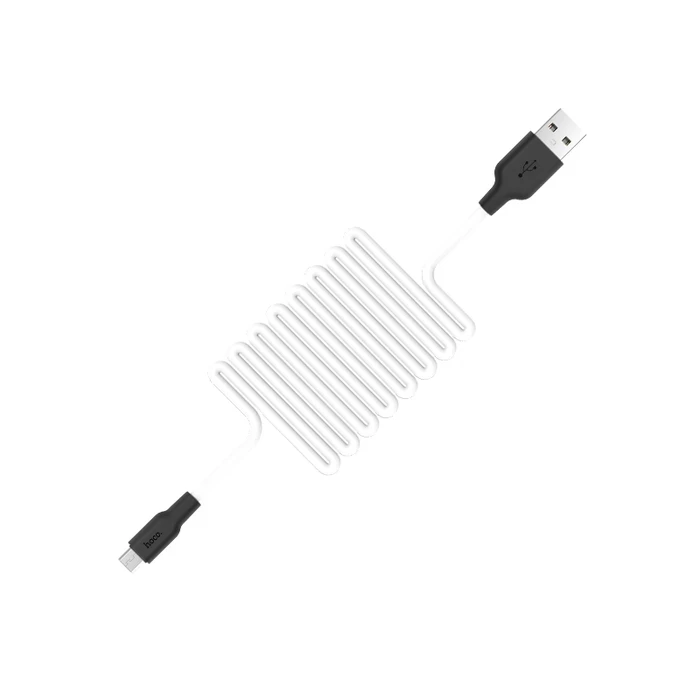 HOCO Silicone Charging Cable | Micro-USB Connectivity Logic | 2.0A High-Fidelity Power Matrix | X21