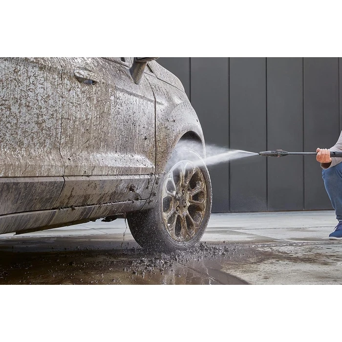 BLACK+DECKER 100 Bar High-Pressure Washer with Spray Lance Gun & 3m Hose | Compact Portable Car, Patio & AC Jet Cleaner | PW1370TD-B5