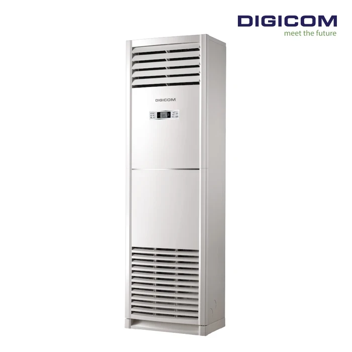 Digicom 2.0 Ton / 4.0 Ton Floor Standing Air Conditioner | Golden Fin Copper Condenser Cooling & Heating | Long Distance Wind Blast 3D Air Flow LED Display Self Diagnosis