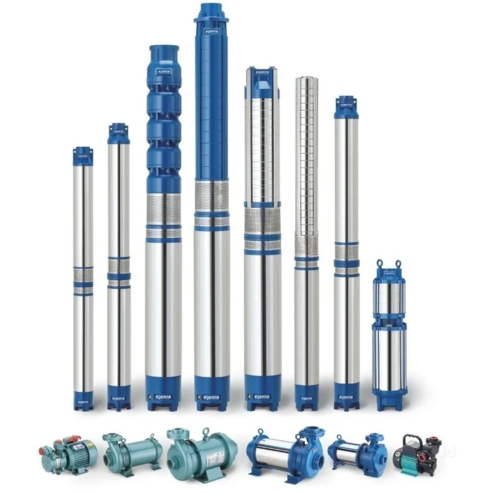 Varuna V8 Series 8" Heavy-Duty Stainless Steel Multi-Stage Borewell Submersible Pump Set | High-Head 400m & 120+ m³/hr High-Discharge Three-Phase Deep Well Pump