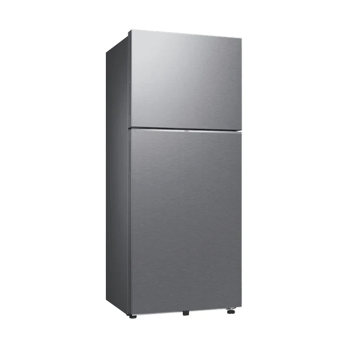 Samsung 419L RT45HG6A22SLHL Double Door Refrigerator | Wi-Fi SmartThings AI Energy Mode 5-in-1 Convertible Twin Cooling Plus Digital Inverter Inox