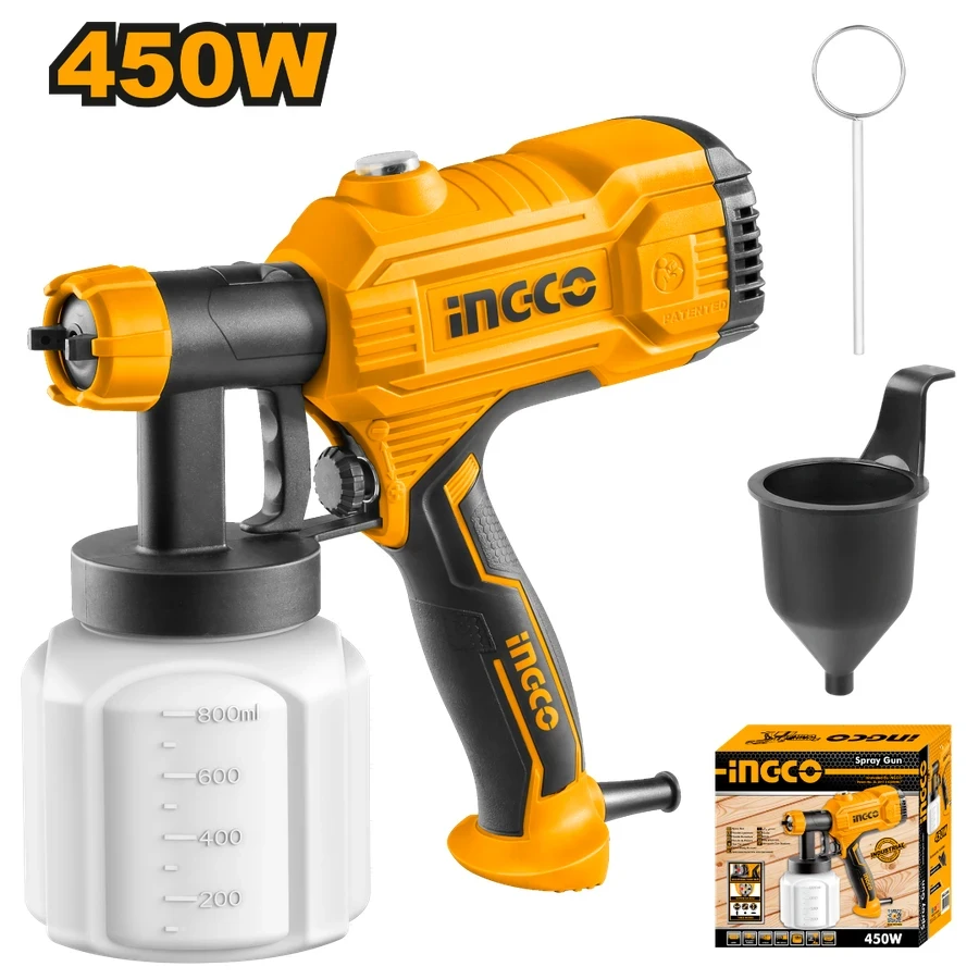 Electric Spray Gun | SPG3508 | 450W | High-Efficiency HVLP Painting System