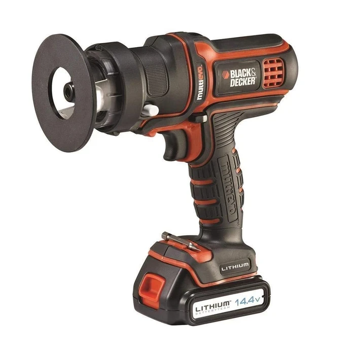 BLACK+DECKER Multievo 18V Fixed-Base Wood Router Attachment Head with Dust Extraction Port & Spindle Lock | MTRT8-XJ