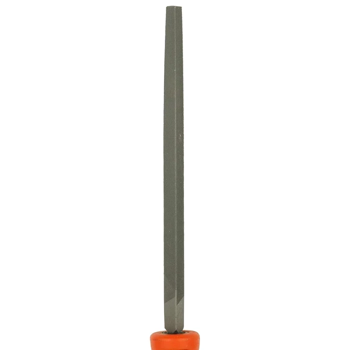 BLACK+DECKER 200mm (8") High-Carbon Steel Triangular Hand File | 60° Angle Three-Square Saw Sharpening & Deburring Tool | BDHT22147