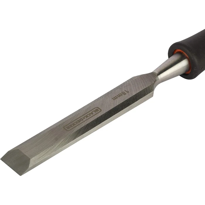 BLACK+DECKER 3-Piece High-Carbon Steel Bevel-Edge Wood Chisel Set (12mm, 18mm, 25mm) | Wooden Handle Joinery & Mortising Carpentry Kit | BDHT16695 / BDHT16696 / BDHT16697
