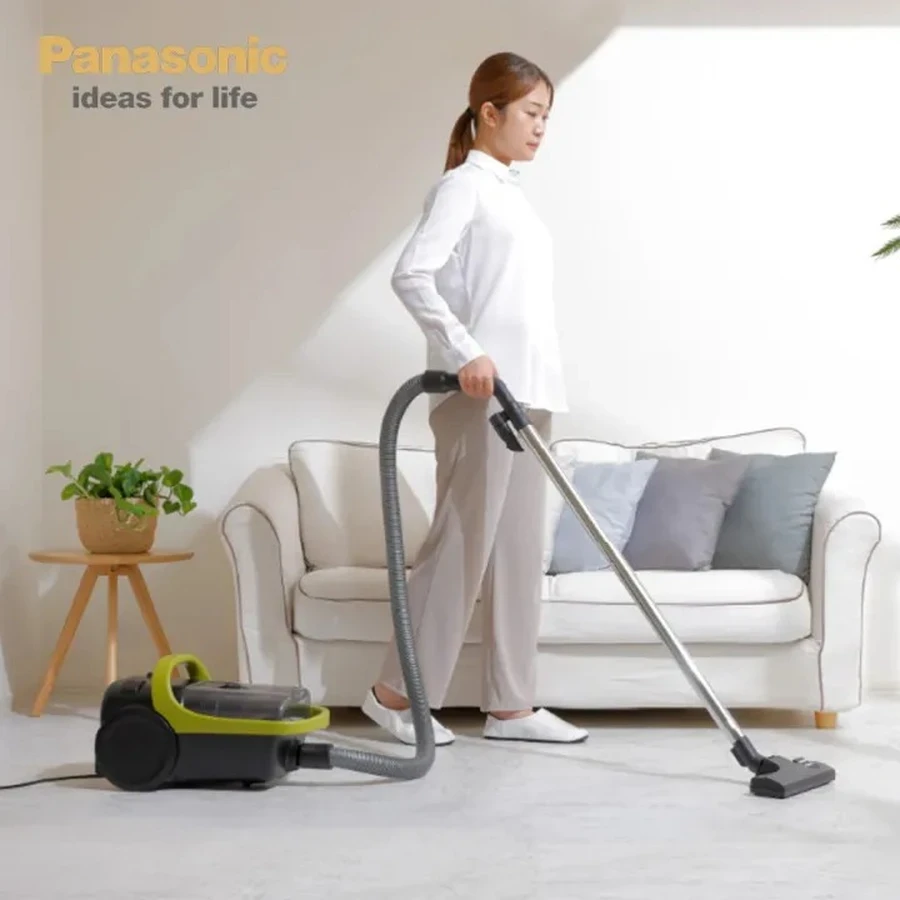 Panasonic 1800W Cyclone Bagless Canister Vacuum Cleaner | High-Suction Floor Cleaner with HEPA Filter, 2.2L Dust Capacity & Dual Handle Design | MC-CL603G147