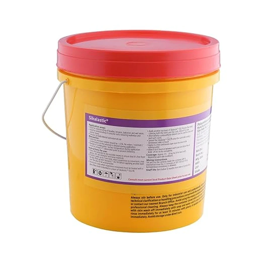 Sika Sikalastic 562 IN Liquid Applied Membrane 5Kg & 25Kg 767192 | Acrylic Waterproofing | Metal and Glass Compatible | Terracotta and White