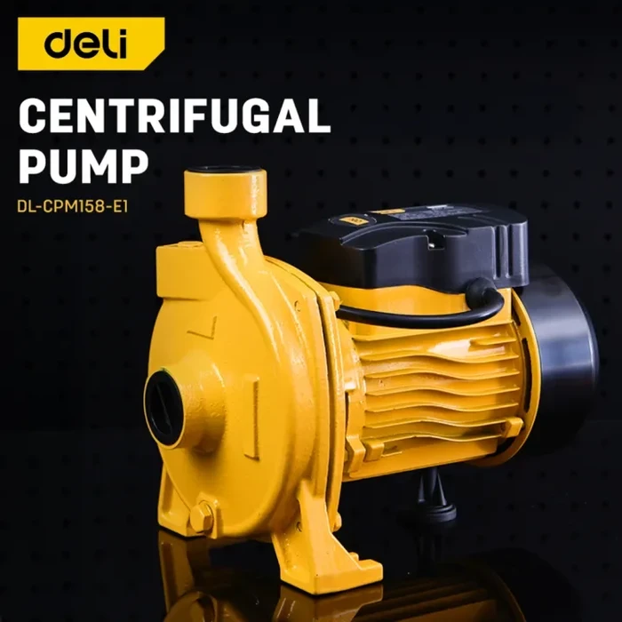 Deli 1.0HP Professional Centrifugal Water Pump | Heavy-Duty 750W Pure Copper Wire Motor with Stainless Steel Impeller, Electrophoresis Anti-Rust Body & 120L/min High Flow | EDL-CPM158-E1