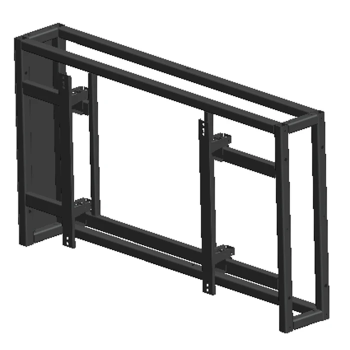 UNV HB-2346-P1-C (46") & HB-2355-P0-C (55") Modular LCD Video Wall Vertical Stand Structure | Square Steel Floor Mounting Frame for Splicing Displays