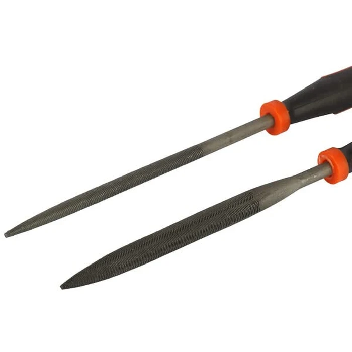 BLACK+DECKER 6-Piece Precision Alloy Steel Needle File Set | Ergonomic Anti-Slip Grip Jewelry & Craft Deburring Kit | BDHT22148