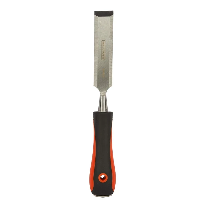 BLACK+DECKER 3-Piece High-Carbon Steel Bevel-Edge Wood Chisel Set (12mm, 18mm, 25mm) | Wooden Handle Joinery & Mortising Carpentry Kit | BDHT16695 / BDHT16696 / BDHT16697