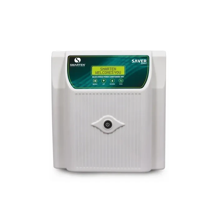 Smarten Saver Series 3200VA 24V Pure Sine Wave Dual-Battery Hybrid Solar PCU with Advanced PWM Controller, Under 10ms UPS Transfer & 90V Low-Voltage Smart Charging | SAVER 3200