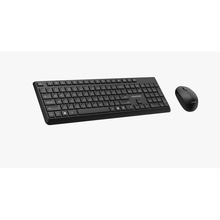 Digicom Wireless Keyboard and Mouse Combo | 2.4G Signal Logic | 20M Long-Range Matrix | Water-Spill-Resistant Shield | DG-K80