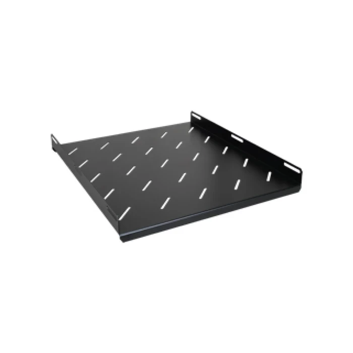 Ziasys 1U 19-Inch Network Rack Mount Fixed Cantilever Shelf 400 mm Depth | Heavy Duty Powder Coated CRCA Steel Ventilated Tray - Z-FS19/400