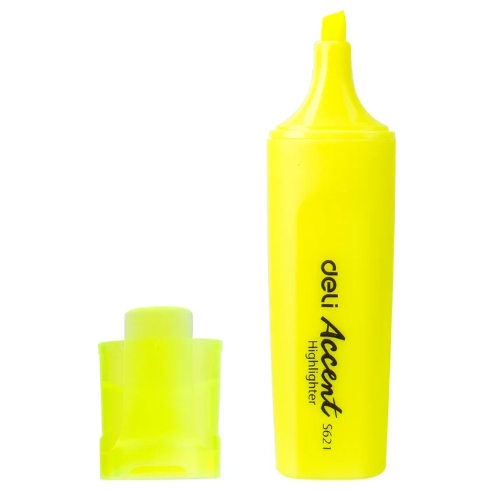 Deli Fluorescent Highlighter & Text Marker | 1.5mm Shoulder Tip | Smudge-Resistant High-Visibility Ink | ES621