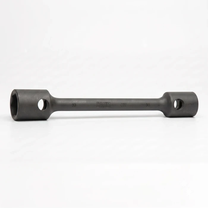 BAUM Heavy-Duty Long Two-Way Wheel Wrench | Premium Forged Chrome Vanadium Elliptical Truck Spanner with Black Phosphated Armor | Model ART 252A LONG