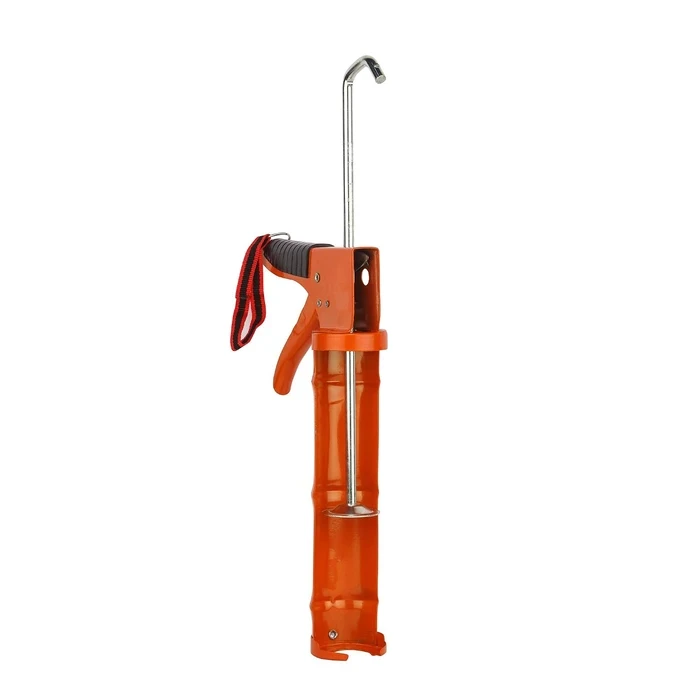 BLACK+DECKER 330mm Steel Half-Open Caulking & Silicone Sealant Gun | Smooth Pressure-Rod Anti-Fatigue Adhesive Dispenser | BDHT81570