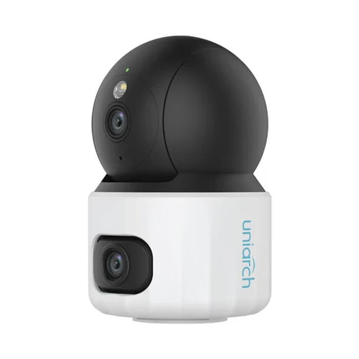 Uniarch Dual-Lens 360° Indoor Wi-Fi PT Security Camera (3MP+3MP / 5MP+5MP) with Panorama & Detail Tracking, AI Detection & 512GB MicroSD Support | Model No. UHO-S3S-M33D, UHO-S3S-M55D