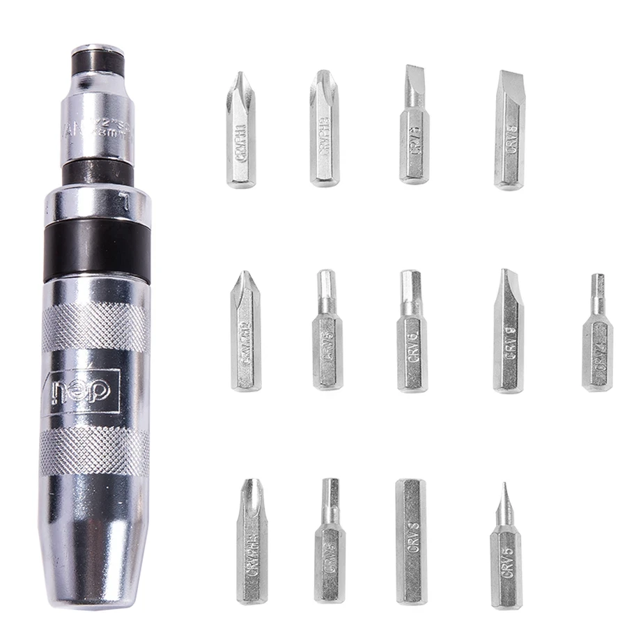 Deli 13-Piece Master Screwdriver Set | Professional Heat-Treated Slotted & Phillips Hand Tool Kit with Magnetic Tips & Heavy-Duty Storage Case | EDL8901