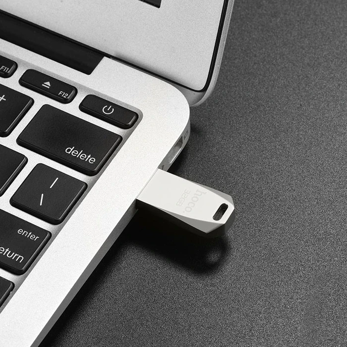 HOCO High-Speed Flash Drive | USB 2.0 Transfer Logic | Zinc Alloy Structural Matrix | 16GB 32GB 64GB 128GB | UD4