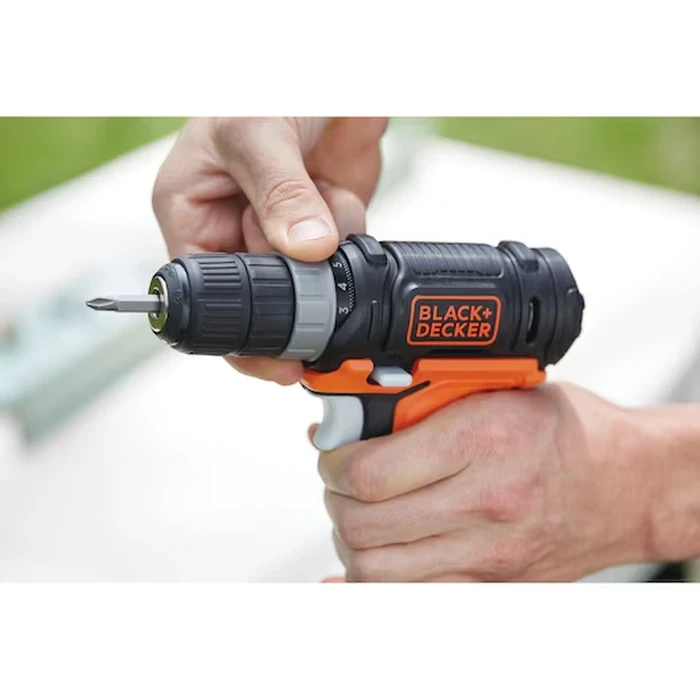 BLACK+DECKER 12V GoPak 4-Tool Cordless Combo Kit (Drill, Jigsaw, Sander, LED Light) with 2-in-1 USB Power Bank Battery | BDCK502C1-B5