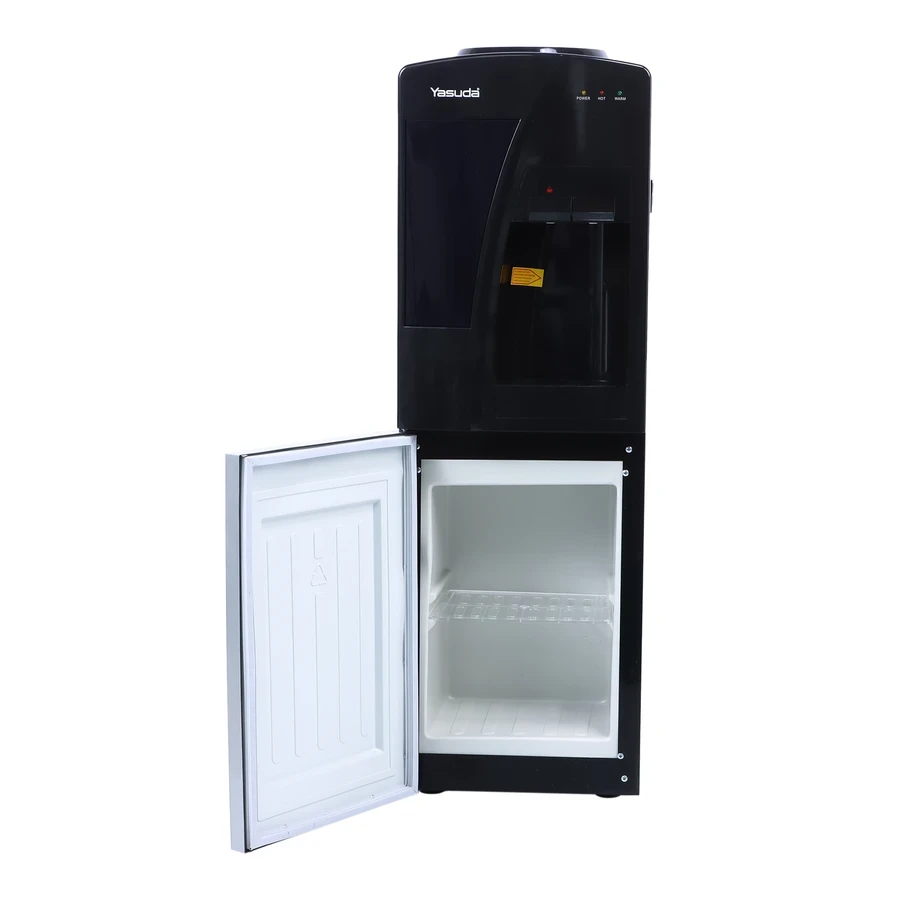 Yasuda Hot & Normal Stand Water Dispenser | 500W Stainless Steel Tank Matrix | Integrated Storage Cabinet & Over-Current Protection | YS-HN23SC